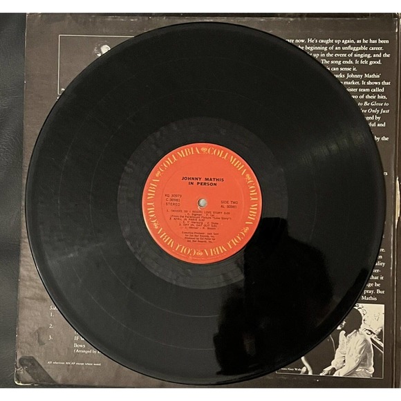 Johnny Mathis In Person Recorded Live at Las Vegas KG 30979 2 LP Vinyl Record - Picture 6 of 11